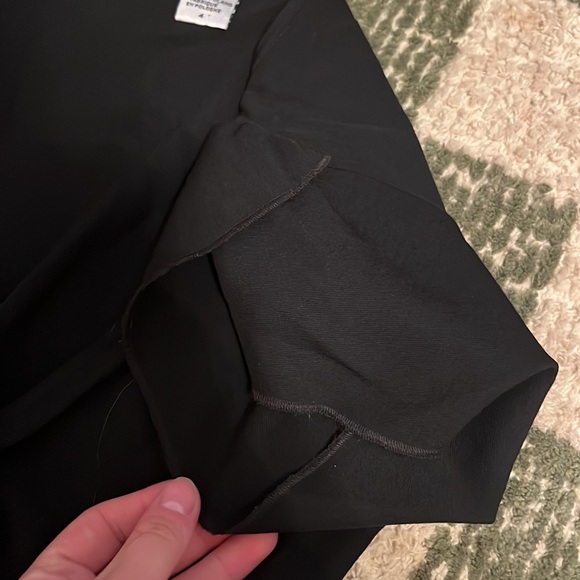 Diane von Furstenberg Black Wool Satin Trim Detail Antoinette Wrap Dress - Picture 5 of 7